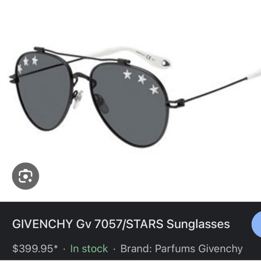 Givenchy Black and White Sunglasses